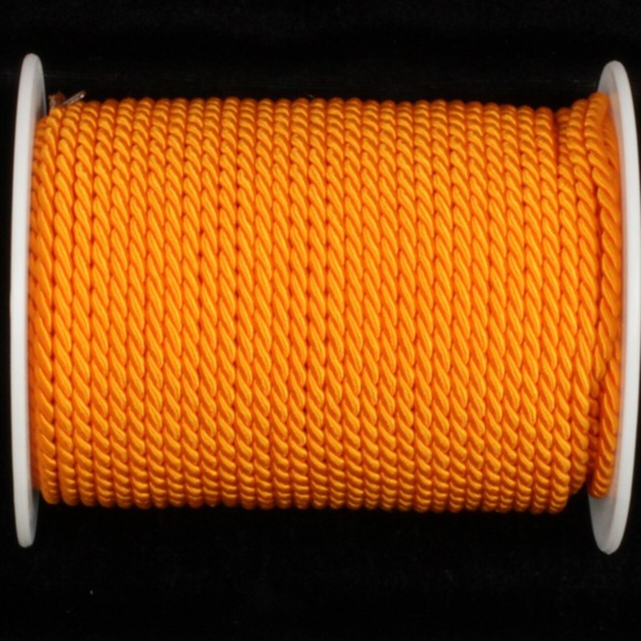 The Ribbon People Tangerine Orange Braided Cording Craft Ribbon 0.2" x 55 Yards